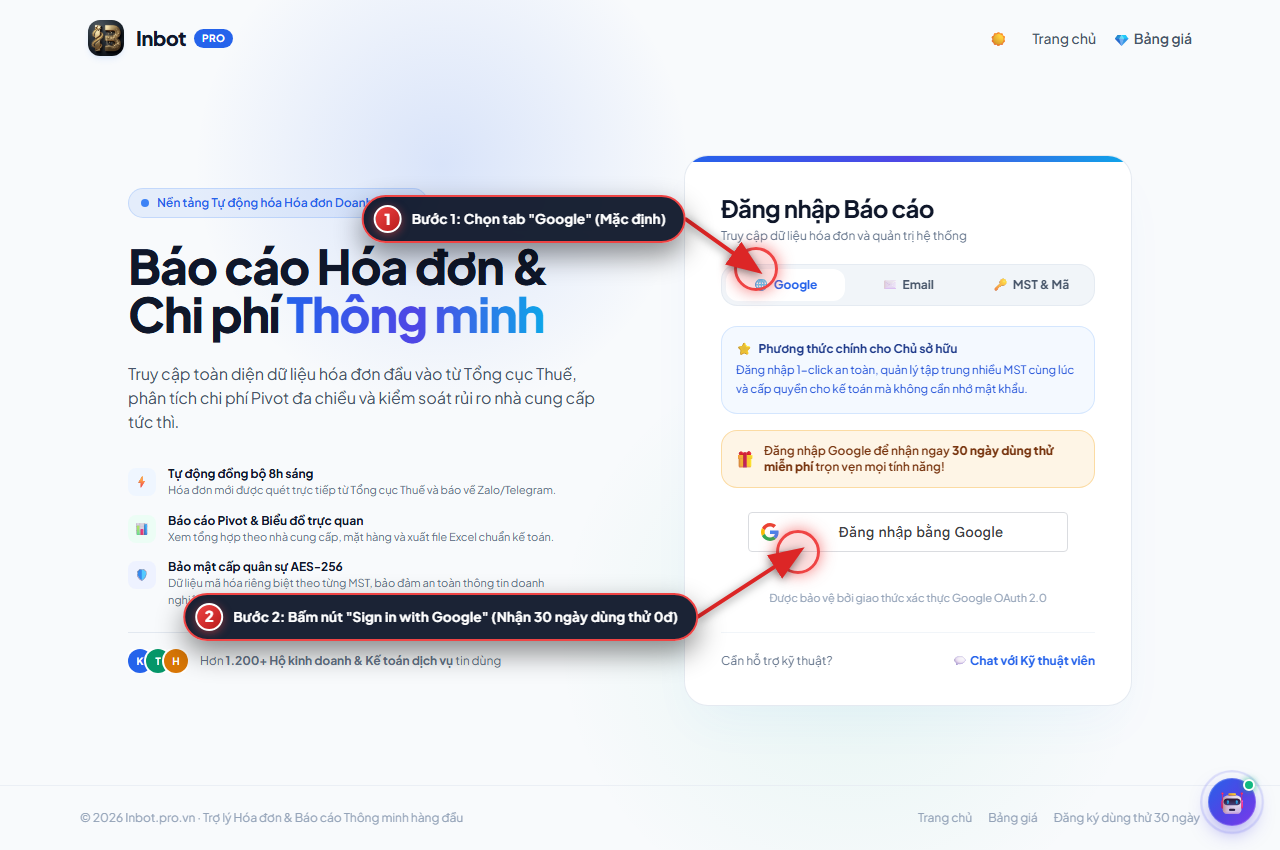 Hướng dẫn đăng ký đăng nhập bằng tài khoản Google