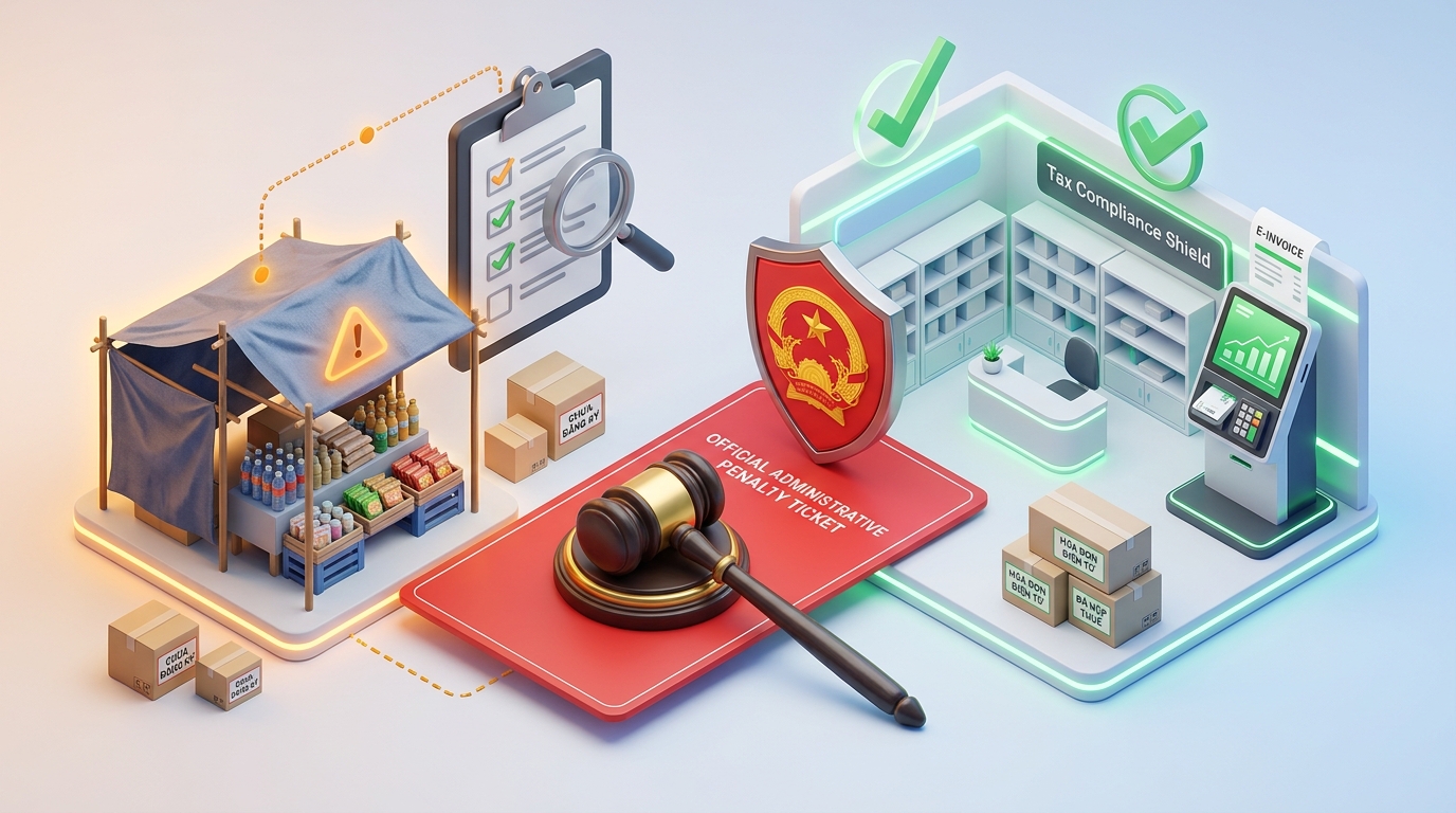Không đăng ký hộ kinh doanh khi phải đăng ký: mức phạt và cách xử lý - Hóa đơn điện tử Inbot PRO